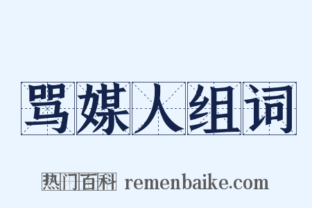 骂媒人组词是什么意思的图片
